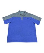 Ben Hogan Performance Polo Shirt 2XL Gray Blue Mens Short Sleeve Moistur... - $18.69