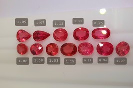 12.65 Ct, 12 pc 100% Natural Mahenge red, pink Spinel from Tanzania - £12,390.01 GBP