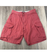 Polo Ralph Lauren Classic Chino Men’s Light Red Cargo Shorts Sz 33 waist - £14.53 GBP