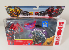 Transformers AOE Stinger Vs Dinobot Slug Walmart Exclusive Set Hasbro 2014 *READ - £46.68 GBP
