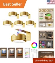USB Rechargeable Picture Lights - 6 Pack, Adjustable Brightness &amp; Timer ... - $1,120.91 MXN
