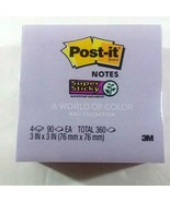 4 pack Post-it Sticky Notes 90 sheets, 3&quot; x 3&quot; Total 360 sheets 654-4SSNRP - £4.94 GBP