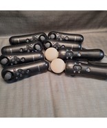 Lot of 8 - 2x PlayStation 3 Move &amp; 6x Navigation Controllers BROKEN AS IS - $35.00