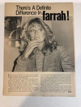 Farrah Fawcett vintage One Page Article There’s A Definite Difference AR1 - $6.92