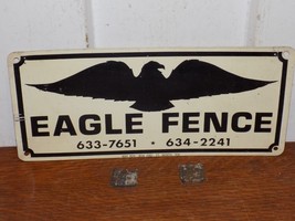 Vintage Eagle Fence Metal Sign - $1,204.73 MXN