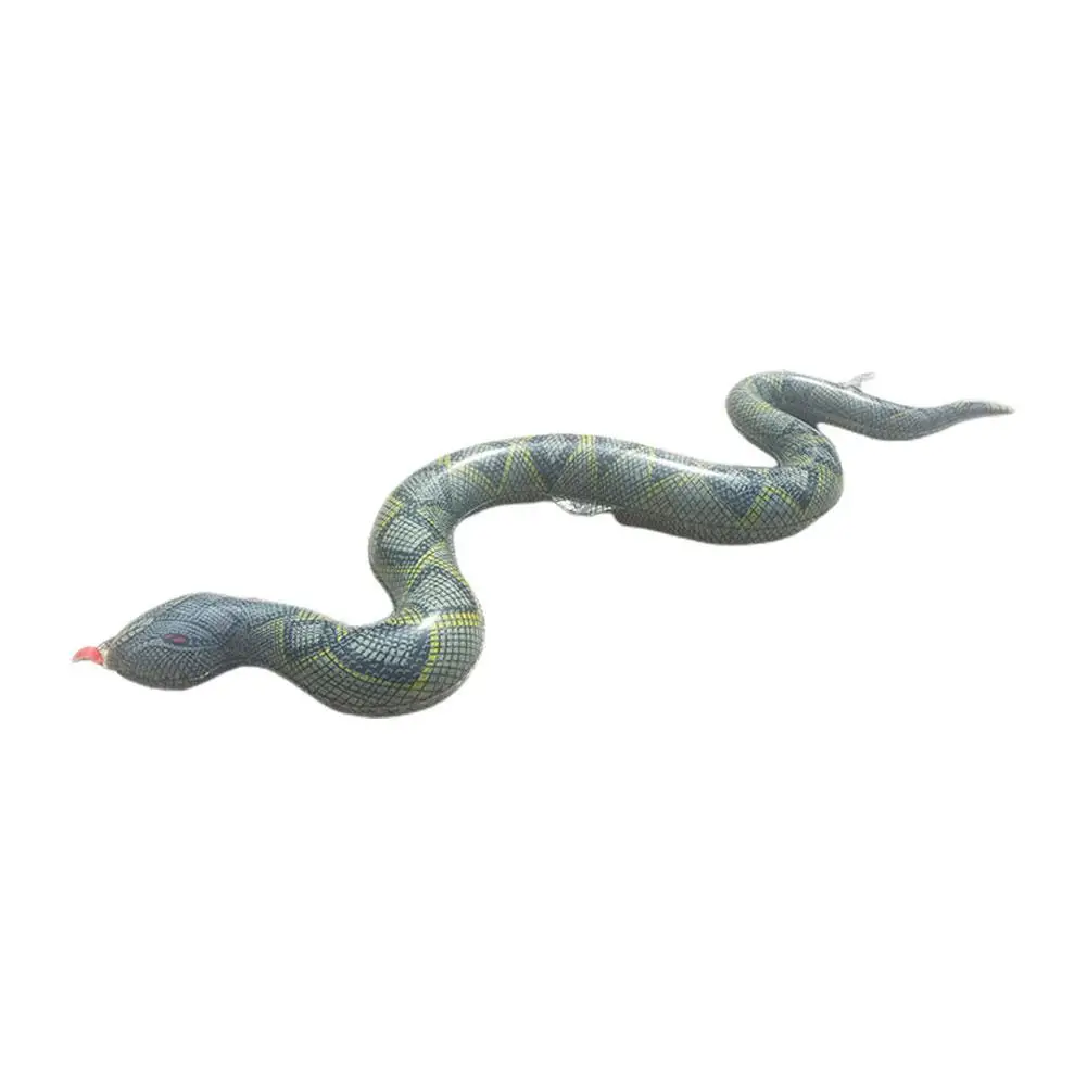 95cm Inflatable PVC Toy Snake Children Tricky Toy Photo Props Bionic Toys Fake - £8.14 GBP