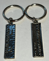 Key Chain Unbranded Silver Tone &quot;Golden Rule&quot; &quot;Do Unto Others&quot; 2 Inches - $7.70