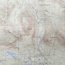 Map Doubletop Mountain Maine 1988 Topographic Geo Survey 1:24000 27 x 22... - $844.50 MXN