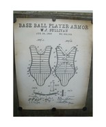 Quality Reproduction Of Original Baseball Players Armor Patent Print 20&quot;... - £19.46 GBP