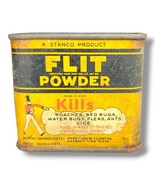 Vintage Flit Insect Household Powder Metal Tin Can 3/4 Oz Stanco Adverti... - $29.95