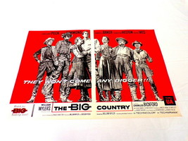 ORIGINAL Vintage 1958 The Big Country 12x18 Industry Ad Poster Gregory Peck - £70.05 GBP