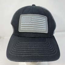 US Flag Patch Graybar Snapback K Products Hat Cap Mesh Back - £10.26 GBP
