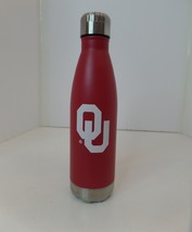 OU Themed Thermos Hot &amp; Cold. Screw Top Lid Apx 10&quot; T By 3&quot; W Clean &amp; Pre Owned - £11.84 GBP