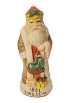 Vintage Old World Santa Porcelain Figurine 5&quot;  Sweden 1851   EUC  - £7.96 GBP