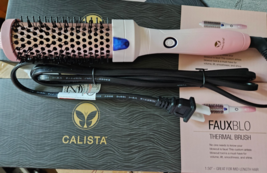Calista Fauxblo Thermal Brush 1.50&quot; in Airless Blowout Short Hair Pink - $20.30