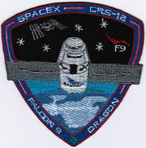 Expedition 52 Dragon SPX-12 Spacex International Space Badge Embroidered Patch - £15.81 GBP+