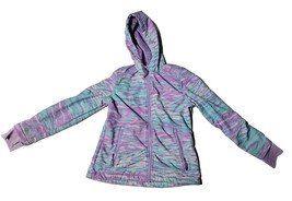 Snozu Multicolor Girls Hoodie Snowboard Ski Jacket Size M 10/12 - £5.71 GBP
