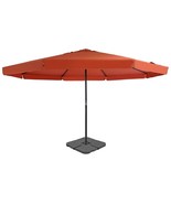 vidaXL Large Terracotta Aluminum Garden Parasol with Waterproof Canopy - $8,502.23 MXN