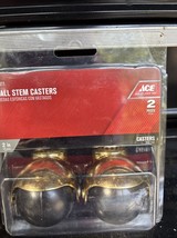 New In Package - 2 Hooded Ball Casters Stem Mount 2&quot; - Ace Model 51311 - $200.68 MXN