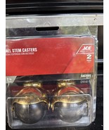 New In Package - 2 Hooded Ball Casters Stem Mount 2&quot; - Ace Model 51311 - $200.68 MXN