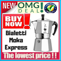 ?Bialetti Moka Express Espresso&amp;Coffee Maker Stovetop Italian Coffee?Buy Now? - £30.84 GBP