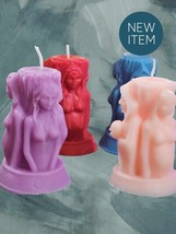 Threefold Deity Aromatherapy Candle Triple Goddess Design 3.5 in X 2.25 in - $14.00