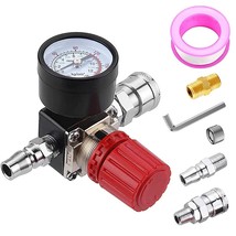 Air Compressor Pressure Regulator With Dial Gauge, 0-175 Psi Air Gauge F... - $37.99