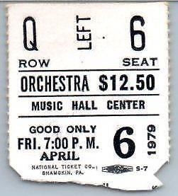 Primary image for Vintage Count Basie Sarah Vaughan Concert Ticket Stub April 6 1979 Dallas Texas