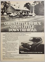 1976 Print Ad 1977 Subaru Cars Great Gas Mileage Vintage Gas Station - £9.20 GBP