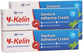 Denture Adhesive Cream 40g Strong Hold Glue For Cull &amp; Partial False Teeth - £15.04 GBP