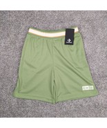 Converse Shorts Boys Youth Large Green Knit Basketball Athletic Perforat... - $16.99