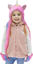 3 in 1 Gifts Treat Kids Unicorn Winter Hat with Scarf Plush Novelty Animal Hat - £25.25 GBP+