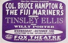 Col. Bruce Hampton Handbill Poster and Fiji Mariners-
show original titl... - $164.41 MXN