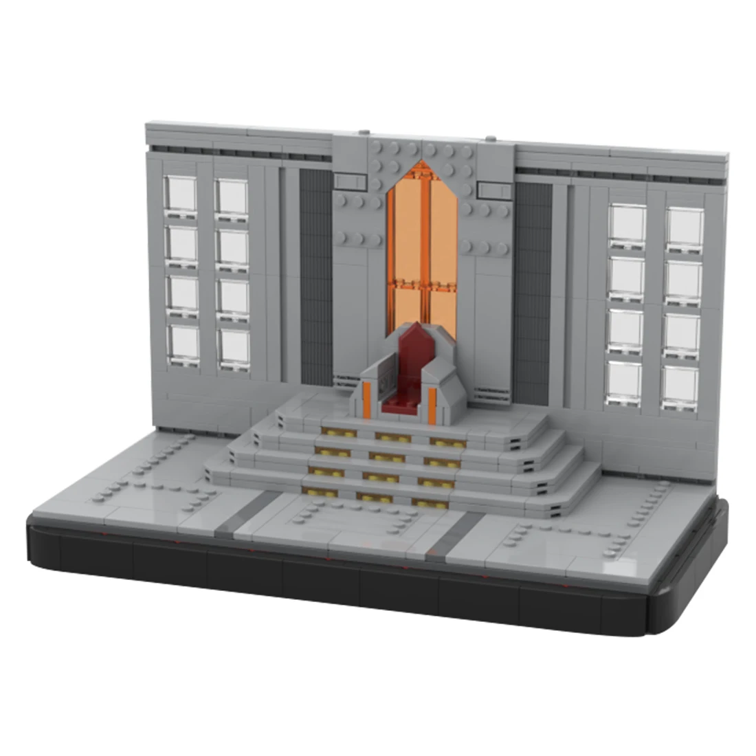 Authorized MOC-124631 Film Throne Model Movie Scene  Sci-Fi Style Building - £78.92 GBP