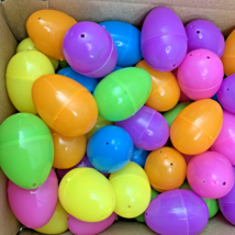 Bulk Plastic Easter Eggs 100 Count 2.2 in Unfilled Set Bold Empty NEW - £7.95 GBP