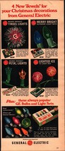 1967 General Electric Christmas Lights Ad 4 new jewels d5 - £20.12 GBP