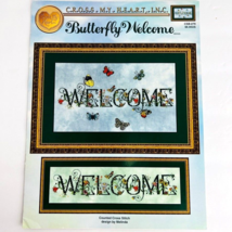 Butterfly Welcome Cross My Heart Inc Cross Stitch Sampler Pattern Book - £10.21 GBP