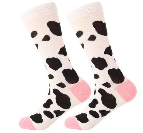 1 pair socks cotton funny crew socks cartoon
