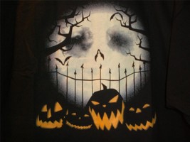 TeeFury Nightmare XLARGE Shirt &quot;Once Upon a Pumpkin&quot; Before Christmas BLACK - $15.00