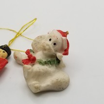 Vintage MIni Christmas Ornaments Miniature Toy Soldier Santa Claus Tiger... - $7.19