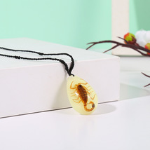 Luminous Scorpion Pendant Insect Amber Specimen Resin Crafts - £22.61 GBP