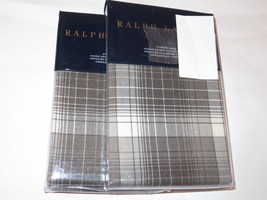 2 Ralph Lauren Hoxton Jackson Plaid Standard Shams - £73.23 GBP