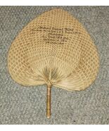 VTG Wicker Holland Funeral Home Fan Morticians Baltimore Md Madison Drui... - $19.99