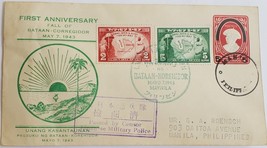 1943 First Anniversary Fall of Bataan-Corregidor 1943 passed by Japanese Censor - £15.98 GBP