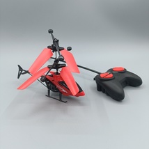 FLISHRC Radio Controlled Toy Airplanes Remote Control Helicopter for Kids Red - £31.96 GBP