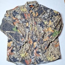 Vintage Game Winner Real Tree Shirt Button XL Mossy Oak Treestand Mens Camo - £26.11 GBP