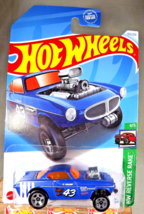 2024 Hot Wheels #153 HW Reverse Rake 4/5 VOLVO P1800 GASSER Blue w/Gray 5 Spokes - $7.75