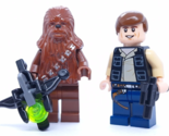 Lego Star Wars Minifigure Han Solo &amp; Chewbacca 75052 Figures - £11.67 GBP
