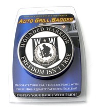 Wounded Warrior Emblem Logo Car Grill Medallion 3 Inches - £11.98 GBP