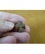 (CR593-211) 11/16&quot; Fairy Stone CHRISTIAN CROSS oiled Staurolite Crystal ... - £13.68 GBP